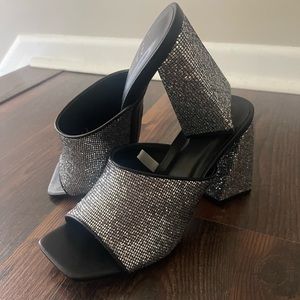 Studded chunky heels